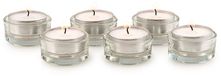 Pajoma Theelichthouder Mona, set van 6, rond, glas, transparant