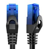 KabelDirekt Ethernet Kabel 10Gbit/s – 0,8m, zwart