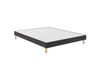 Bultex Sommier déco tapissier Vigoroso gris fumé - 90x200