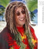 Finidi Rasta pruik dreadlocks Reggae Unisex Kunsthaar Blond Halflang Afro