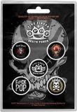 Rock Off Five Finger Death Punch - Logos Badge/button - Set van 5 - Multicolours