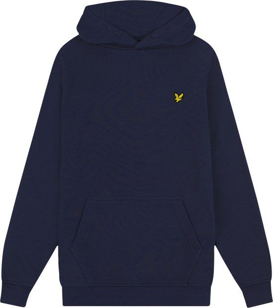 Lyle & Scott Hoodie - Navy blauw - Kinderen - Maat 128/134 - Driekwart mouw - Lente/Zomer 2023