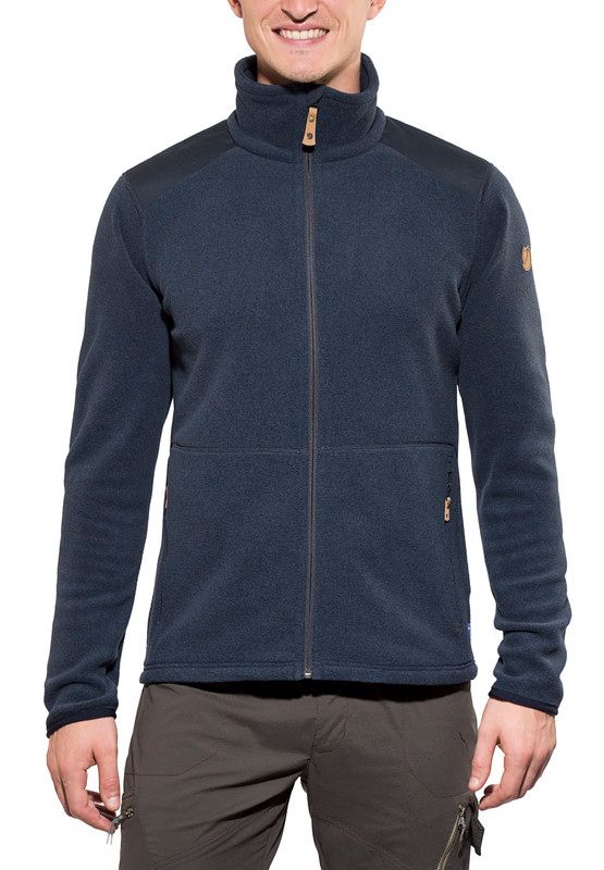 Fjällräven Sten Jas Heren blauw XL 2018 Fleece jassen