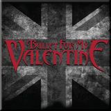 Rock Off Bullet For My Valentine - Uk Flag - Koelkast magneet - 7.5 x 7.5 cm