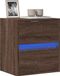 Maison Exclusive - Meuble TV avec éclairage LED, aspect chêne, 41 x 31 x 45 cm