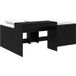 Maison Exclusive - Lit mezzanine avec bureau pour enfants, noir, 90 x 200 cm
