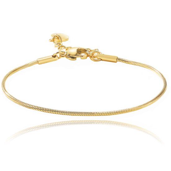 Cilla Jewels Stijlvolle Goudkleurige Verstelbare Smalle Damesarmband