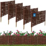MK TRADING Michał Kotarba Kotarbau Palisade - Tuinhek - 60x40 cm - Natuurlijke Barrière - Rustiek Ontwerp