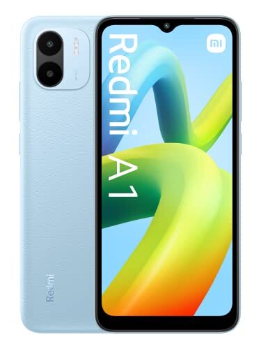 Xiaomi Redmi A1 4G Smartphone, 6,52 inch HD+ display, 5000 mAh accu, 8 MP dubbele camera, 32 GB, blauw