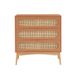 BAÏTA SIXTINE commode terracotta en rieten rotan met 3 laden