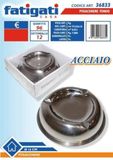 FATIGATI SRL Asbak van staal, rond, 16 cm