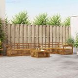 vidaXL Acacia Hout Hoek Loungeset 7-delig Naturel