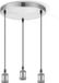 Home Sweet Home Vintage Hanglamp DIY - 3 lichts - Metaal - Geborsteld staal