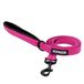 Voyager Reflecterende hondenriem met neopreen handvat, 1,80 m lang, ondersteunt puppy's van kleine, middelgrote en grote rassen, schattig en robuust voor wandelen, hardlopen en training - fuchsia, L