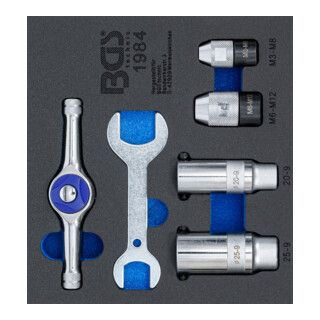 BGS Gereedschapmodule 1/6: Spangereedschapset voor tap - 6-dlg.