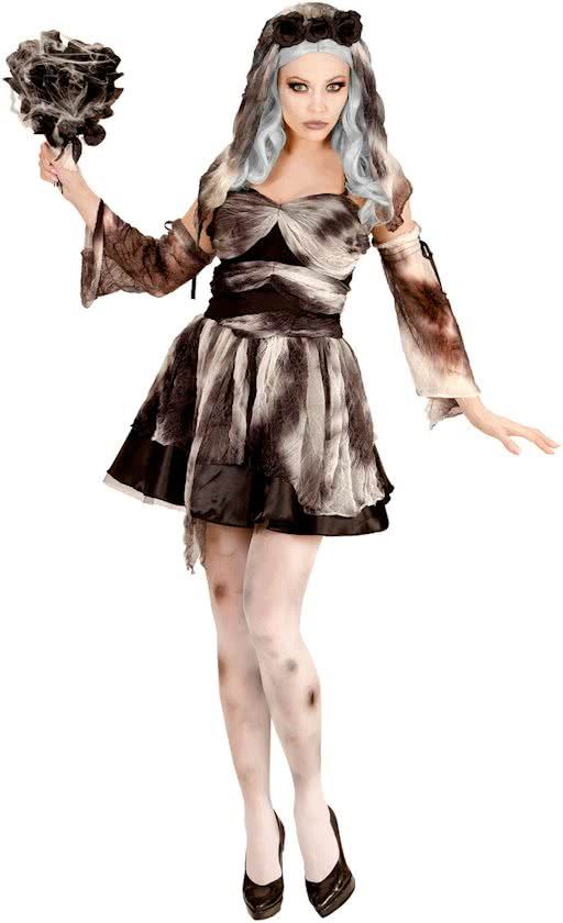 Vegaoo Zwarte bruid Halloween kostuum voor vrouwen - Large