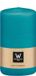 Wiedemann Cilinderkaars/stompkaars - turquoise - 12 x 6 cm - 33 branduren