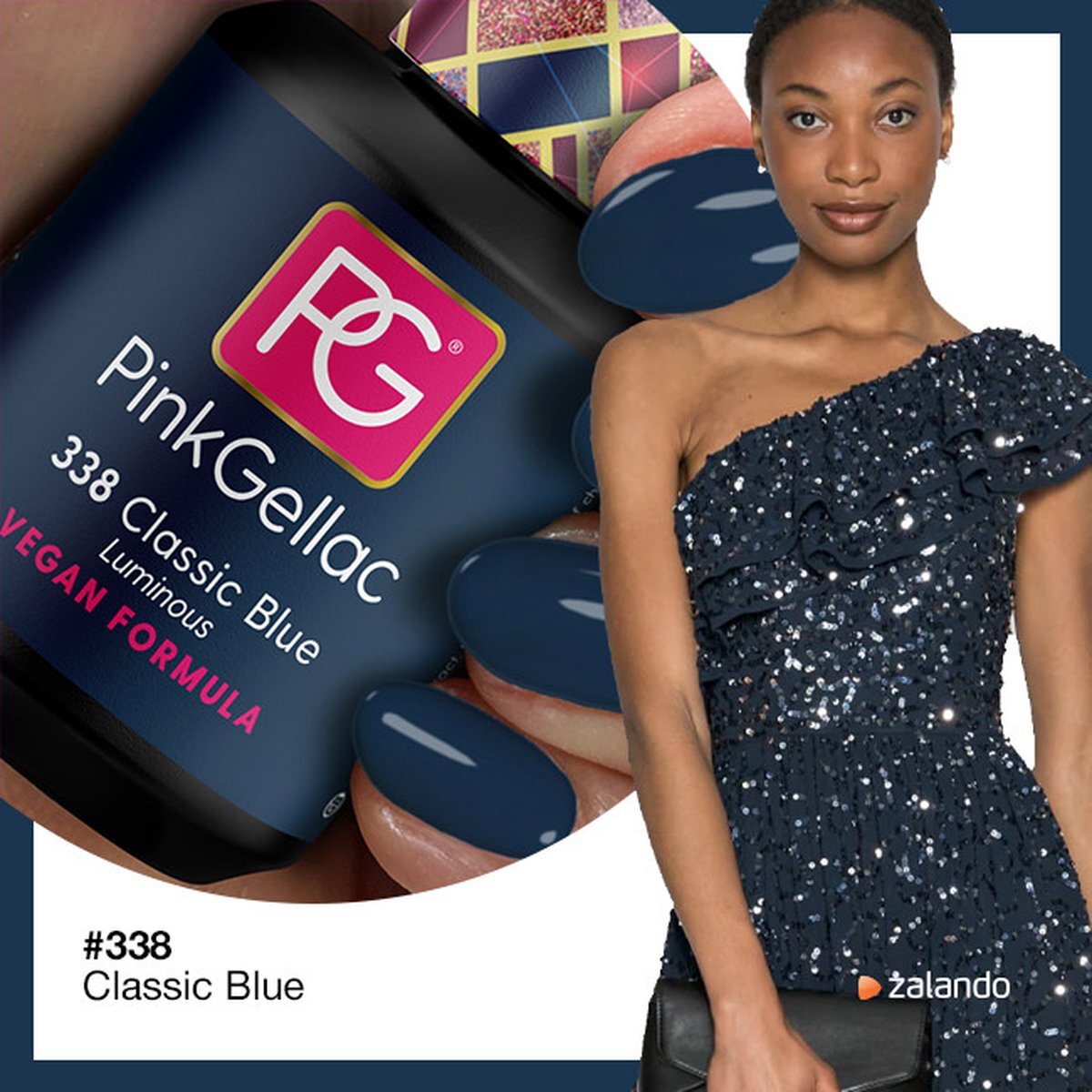 Pink Gellac | Classic Blue - Gellak - Vegan - Blauw - Creamy Finish - 15 ml