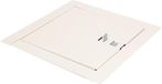 Merkloos / Sans marque KOTARBAU Wit Stalen Rookkanaal Deur 14x14cm