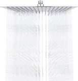 Ibenzoa® Douchekop met regenfunctie, roestvrij staal, 30 cm