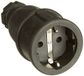 UNITEC 40554L massief rubber, geaarde koppeling