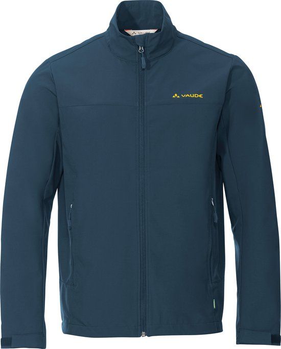 Vaude Men's Hurricane IV Softshell Jacket - Dark Sea/Yellow - Size M - 2023