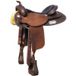 Brun Foncé 15,5" Selle Western Team Penning Full Contact avec Arçon en Ralide 1020