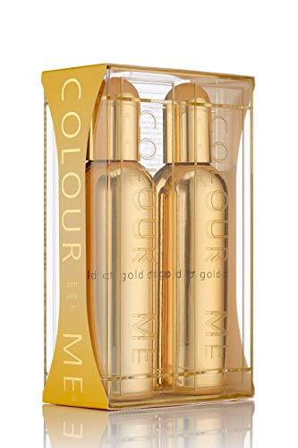 Colour Me Gold Homme - Fragrance for Men - 2 x 90ml Eau De Parfum, Twin Pack, by Milton-Lloyd