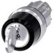 Siemens 3SU10504BN510AA0 3SU1050-4BN51-0AA0 Interrupteur à clé 2 x 45 ° IP66, IP67, IP69/IP69K 1 pièce