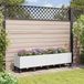 Maison Exclusive Jardinière sur roulettes, blanche, 160 x 40 x 44 cm, en plastique PP