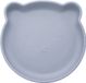 Dutsi Beertje Serie Siliconen Babybord Pastelblauw