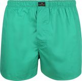Steppin' Out Boxershort Racing Green Poplin - Maat M - Heren