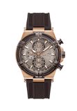 Gc Gc Ironforce Chrono Silicone Quartz Chronograafhorloge Bruin Kast Gemaakt Van 100% Roestvrij Staal En Een Armband Van 100% Siliconen 44 Z76003G7, Z76004G7