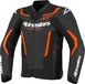 Alpinestars Veste En Cuir GP Force V2 Black Red Fluo, Taille: 58