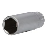 Brilliant Tools 1/4" Zeskantdop - Lange Uitvoering - 13 mm - 1 Stuk
