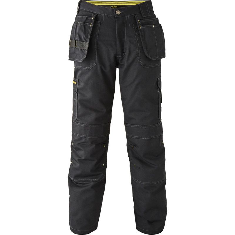 Stanley Huntsville werkbroek met kniezakken 52R zwart