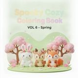Spooky Cozy Coloring Book Vol. 6: 40 Cute Spring Characters for Teens and Adults: Bunny, Deer, Fox and More