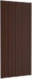 vidaXL Dakpaneel 12 st bruin 100 x 45 cm verzinkt staal