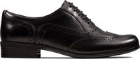 Clarks Dames Veterschoenen - Zwart Leer - Maat 39