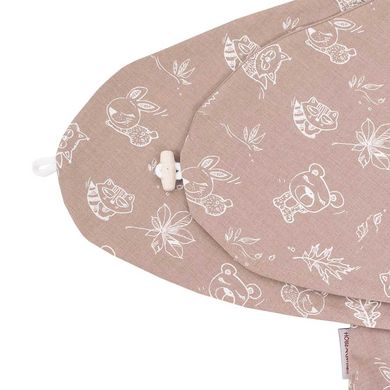 HOBEA-Germany Nursing Pillowcase Forest Dwellers cappuccino