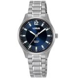Lorus Heren analoog kwartshorloge met titanium armband, zilver