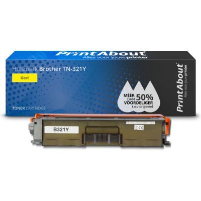 PrintAbout Huismerk Brother TN-321Y Toner Geel | Compatibel