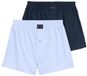 Tom Tailor - Boxer short à rayures en lot de 2 - Taille L - blue-light-stripe