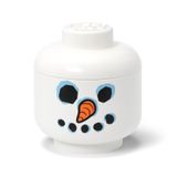 LEGO Opbergbox Sneeuwpop Hoofd - Wit, 8,5 liter, Stapelbaar