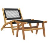 VidaXL Tuinstoel Terras Polyester, Teak