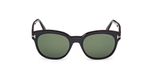 Tom Ford Mert FT1180 Lunettes de Soleil Unisexe Noir Rondes Vert 53mm