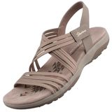Skechers Reggae Slim Sunnyside 2.0 Sandalen voor dames, Taupe, 36 EU