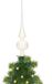 Blanc hiver pic en verre brillant 26 cm
