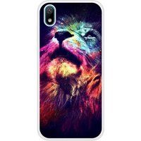 Y5 2019 Lion swag bedrukt siliconen hoesje