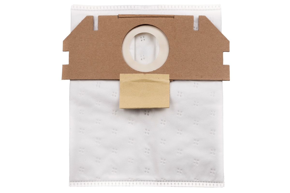 Metabo AS 18 L PC Drum Vacuum Dust Bag - 7.5l - 5 Pack - White